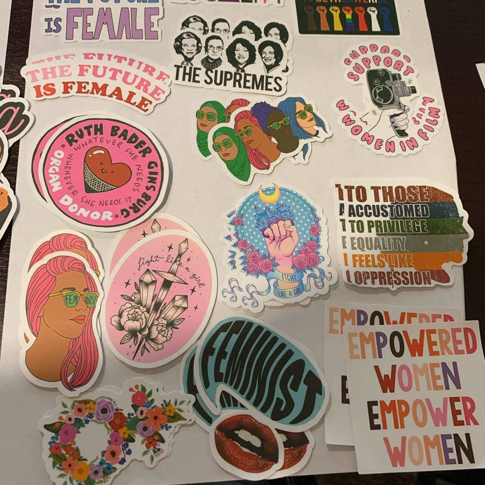 Sticker lot empowering women